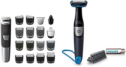 Philips Norelco Multigroomer All-in-One Trimmer Series 5000، MG5750/49 + Philips Norelco Bodygroom Series 1100، BG1026/60 in Saudi Arabia