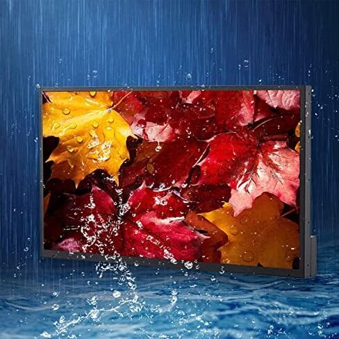 تلفزيون SYLVOX 55 بوصة كامل الشمس في الهواء الطلق، تلفزيون ذكي مقاوم للماء 4K فائق الدقة 1500 شمعة في المتر المربع، 7 × 16 (ارتفاعًا) يدعم بلوتوث واي فاي مناسب للشمس الجزئية أو منطقة الإضاءة القوية (سلسلة حمام السباحة) (OT55A1KAGE) in Kuwait