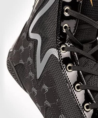Venum Sports & Outdoor's Elite Boxing Shoes, Black, 12.5 in Saudi Arabia