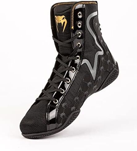 Venum Sports & Outdoor's Elite Boxing Shoes, Black, 12.5 in Saudi Arabia