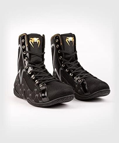 Venum Sports & Outdoor's Elite Boxing Shoes, Black, 12.5 in Saudi Arabia