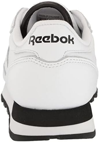 Reebok Unisex Classic Leather Sneaker, White/Black, 10.5 US Men in Kuwait