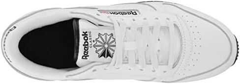 Reebok Unisex Classic Leather Sneaker, White/Black, 10.5 US Men in Kuwait