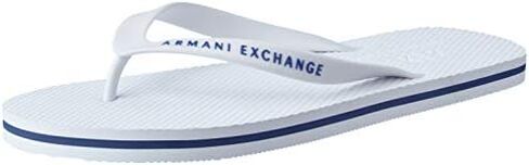 A|X Armani Exchange Men's Thong Sandal Flip-Flop, White, 46 Medium EU (13 US) in Saudi Arabia