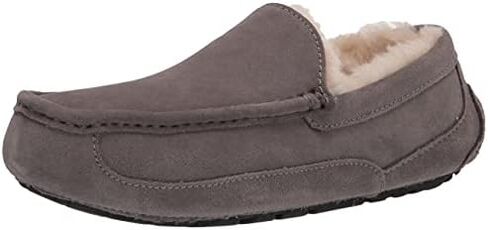 UGG Men's Ascot Slipper, Grey, 13 Wide in Saudi Arabia