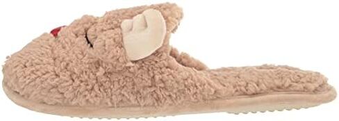 Dearfoams Funny Ugly Christmas Sweater Holiday Scuff Slipper, Men's Reindeer, X-Large in Saudi Arabia