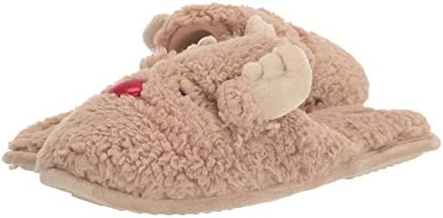 Dearfoams Funny Ugly Christmas Sweater Holiday Scuff Slipper, Men's Reindeer, X-Large in Saudi Arabia