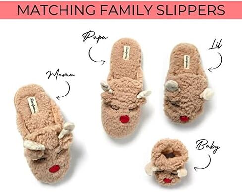 Dearfoams Funny Ugly Christmas Sweater Holiday Scuff Slipper, Men's Reindeer, X-Large in Saudi Arabia
