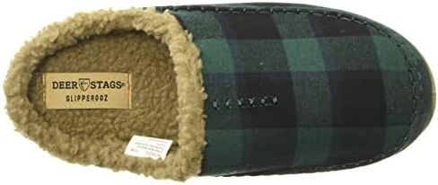 Deerstags Men's Nordic Slipper, Dark Green/Black, 7 Wide in Kuwait