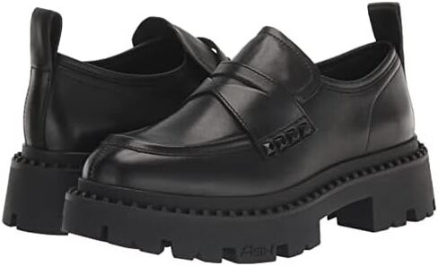 ASH Women's Gemini Penny Loafer, Black, 11 in Saudi Arabia