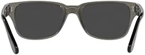 Persol PO3288S Rectangle Sunglasses, TRASPARENT Taupe Grey/Polar Black, 55mm in Kuwait