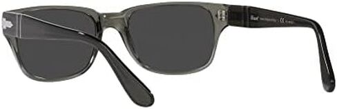 Persol PO3288S Rectangle Sunglasses, TRASPARENT Taupe Grey/Polar Black, 55mm in Kuwait