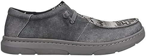 Ariat Men's MNS Hilo Stretch LACE CHRC/Gry AZC PRNT Loafer, Grey, 13 Wide in Saudi Arabia