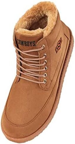 FOCO Oklahoma State Brown High Top Moccasin - Mens Size 8 in Saudi Arabia