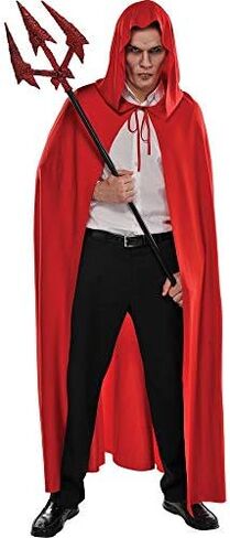 Red Hooded Cape - Adult Size, 1 Pc in Saudi Arabia
