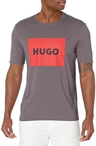 HUGO by Hugo Boss Big Square Logo Short Sleeve T-Shirt in Kuwait
