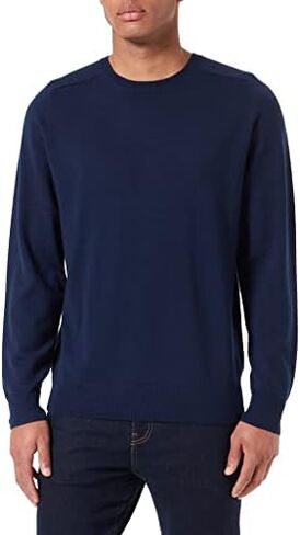 PARIS SUNDAY Men's Crewneck Sweater, Navy, 3X-Large in Saudi Arabia