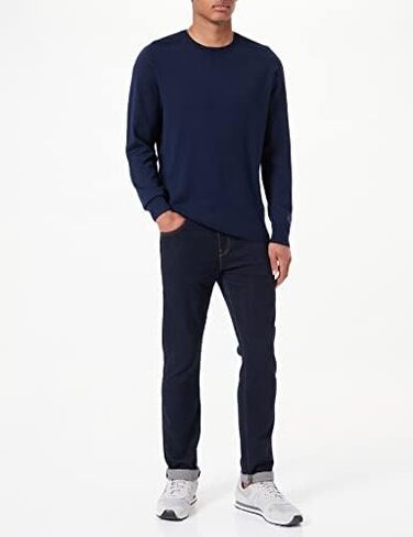 PARIS SUNDAY Men's Crewneck Sweater, Navy, 3X-Large in Saudi Arabia