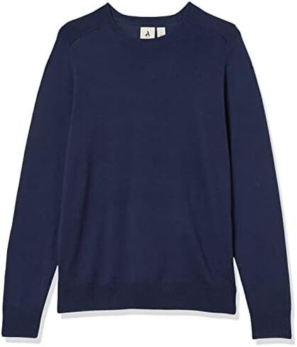 PARIS SUNDAY Men's Crewneck Sweater, Navy, 3X-Large in Saudi Arabia