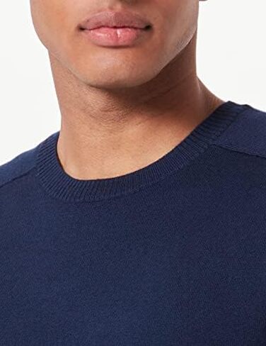PARIS SUNDAY Men's Crewneck Sweater, Navy, 3X-Large in Saudi Arabia