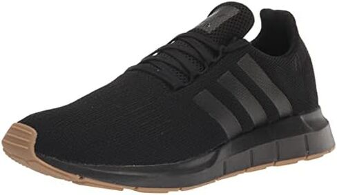 adidas Originals Men's Swift Running Shoe, Black/Black/Gum, 9.5 in Saudi Arabia