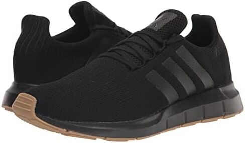 adidas Originals Men's Swift Running Shoe, Black/Black/Gum, 9.5 in Saudi Arabia
