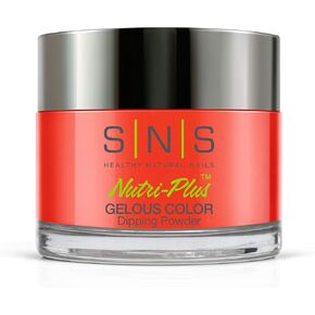 SNS Nail Dip Powder, Gelous Color Dipping Powder - Hot Mess (Red/Orange, Cream) - Long-Lasting Dip Nail Color Lasts 14 Days - Low-Odor & No UV Lamp Required - 1 OZ in Kuwait