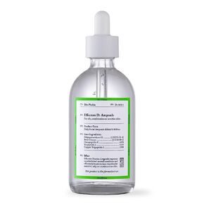 Dirt Phobia Effectem D Solution Ampoule Serum 3.38 fl oz. Daily Facial Serum, Sebum and Pore Care.
