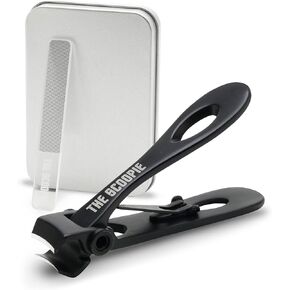 Ultra Wide Jaw Nail Clippers for Thick Toenail and Fingernails with Nano Fiber Nail File (Large, Black), 15mm Opening Cutters for Large Hands and Feet, Manicure Set and Pedicure Kit, Men & Women in Saudi Arabia