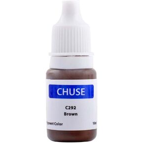 CHUSE Microblading Ink Permanent Makeup Pigment 0.35oz/10ml Eyebrow Ink Microblading Pigment for Eyebrow Eyeliner (C292 Brown)
