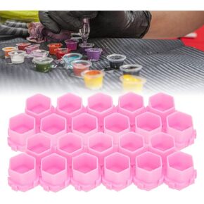 Ink for Tattooing, 200Pcs Tattoo Ink Cups Honeycomb Shape Pigment Holder Cups Permanent Makeup Supplies Tattoo Kits Supplies Plastic Ink Cups Pigment Ink Cups for Tattoo Artist()