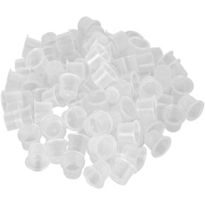 AKOAK 200 Pcs Disposable Plastic Tattoo Ink Caps Cups for Tattoo Ink Tattoo Supplies（Sizes #8 Small） in Saudi Arabia