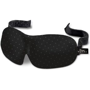 Bucky 40 Blinks No Pressure Printed Eye Mask for Travel & Sleep, Black Dot, One Size