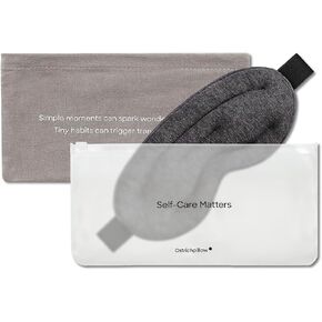 Ostrichpillow Hot & Cold Eye Mask - Clay Beads Hot Cold and Compression Therapy for Dark Circles, Eye Bags, Dry Eyes, Headaches, Migraines - Velcro Closure 2 Protective Bags Included