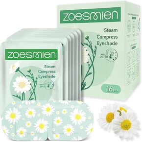 16 Packs Steam Eye Masks for Dry Eyes, Spa Self Heated for Headaches, Relief Eye Fatigue Stress Migraine, Disposable Warm Eye Compress, Best Gift, Mixed Scented