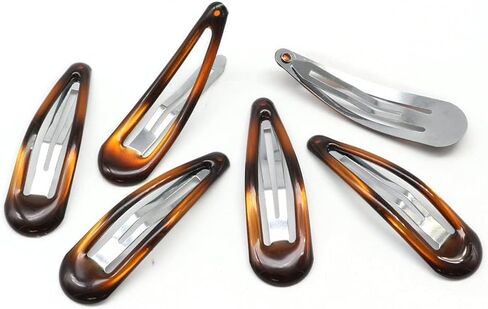 Dofash 20Pcs 5CM/2IN Metal Brown Snap Hair Clips for Women Small Hair Clips for thick Hair Barrettes Hair Clups Hair Accessories for Women (Brown) in Saudi Arabia