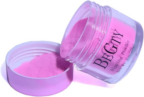 BEGTY Nail Dipping Powder Nail Dip Powder Hot Pink Nail Art PowderPro نظام مجموعة للمبتدئين في صالون تجميل الأظافر DIY في المنزل، خالي من الروائح، يدوم طويلاً، 1 أونصة تجفيف لا حاجة لمصباح أظافر معالج in Saudi Arabia