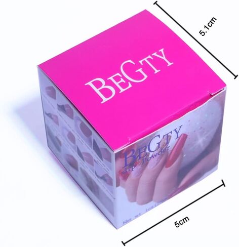BEGTY Nail Dipping Powder Nail Dip Powder Hot Pink Nail Art PowderPro نظام مجموعة للمبتدئين في صالون تجميل الأظافر DIY في المنزل، خالي من الروائح، يدوم طويلاً، 1 أونصة تجفيف لا حاجة لمصباح أظافر معالج in Saudi Arabia