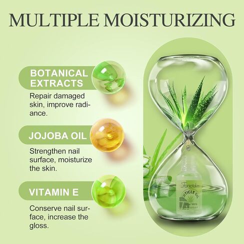 Cuticle Oil for Nails, Jojoba Nail Cuticle Oil for Manicure Contain Vitamin B & E, Solar Hydrating Oil Strengthens Nail Conditioner, Natural Cuticle Oil Prevents Hangnails & Chapped-Cherry in Saudi Arabia