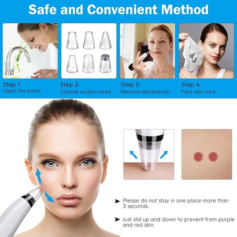 2022 New Version Blackhead Vacuum Remover Acne Remover,Facial Pore Cleanser ye Makeup Brushes, Eye Makeup Brush Set Professional Eyeshadow Brush Set (A1) in Kuwait