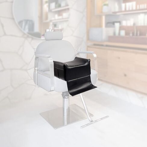 Salon Beauty Spa Equipment Styling Barber Chair Booster Seat, Black Leather Highchairs Auxiliary Heightening Seats for Hair Cutting in Saudi Arabia