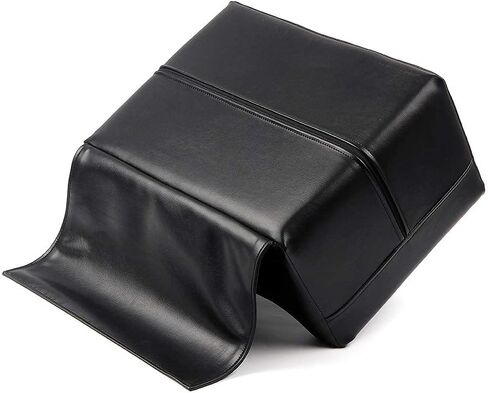 Salon Beauty Spa Equipment Styling Barber Chair Booster Seat, Black Leather Highchairs Auxiliary Heightening Seats for Hair Cutting in Saudi Arabia