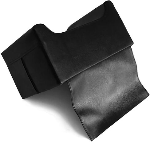 Salon Beauty Spa Equipment Styling Barber Chair Booster Seat, Black Leather Highchairs Auxiliary Heightening Seats for Hair Cutting in Saudi Arabia