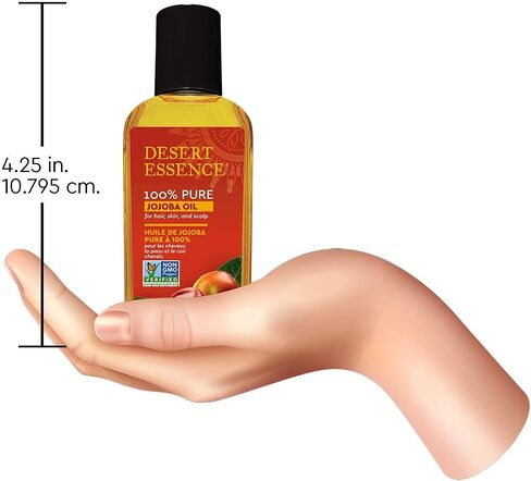 زيت الجوجوبا النقي بنسبة 100% من Desert Essence - 118 مل - عبوة من 2 - زيت أساسي للعناية بالشعر والعناية بالبشرة - جميع أنواع البشرة - بدون بقايا زيتية - قد يساعد في منع التقشر - مزيل المكياج - مرطب ما بعد الحلاقة in Saudi Arabia