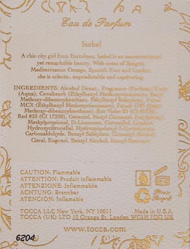 Tocca Florence Women's Perfume, 0.68 oz (20 ml) - Classic Floral, Bergamot, Pear, Gardenia Fragrance in Saudi Arabia