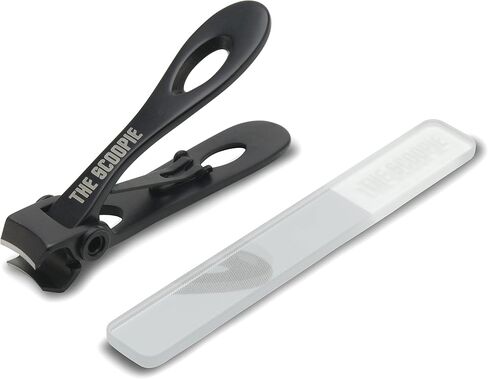 Ultra Wide Jaw Nail Clippers for Thick Toenail and Fingernails with Nano Fiber Nail File (Large, Black), 15mm Opening Cutters for Large Hands and Feet, Manicure Set and Pedicure Kit, Men & Women in Saudi Arabia