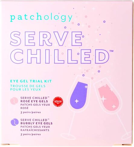 مجموعة العناية بالبشرة من باتشولوجي - تقدم أقنعة العين المبردة للهالات السوداء والانتفاخات - مجموعة سبا يومية للنساء ومفضلات حفلات توديع العزوبية تتميز بالنياسيناميد ورقعات العين بحمض الهيالورونيك in Kuwait