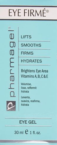 Pharmagel Eye Firme | Eye Gel for Natural Firming, Puffiness, and Wrinkles | Dark Circles Under Eye Treatment | Under Eye Bags Treatment - 1 fl. oz. in Saudi Arabia