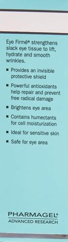 Pharmagel Eye Firme | Eye Gel for Natural Firming, Puffiness, and Wrinkles | Dark Circles Under Eye Treatment | Under Eye Bags Treatment - 1 fl. oz. in Saudi Arabia