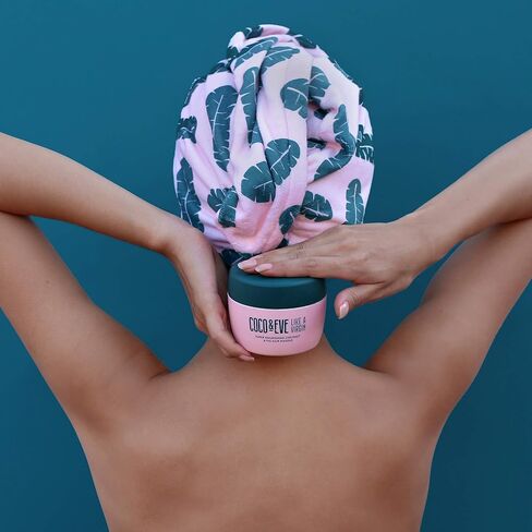 مجموعة ذاتس ايه راب من كوكو اند ايف قناع للشعر وفرشاة لتخفيف التشابك ومنشفة شعر بألياف ميكرو من أجل كل أنواع الشعر in Kuwait